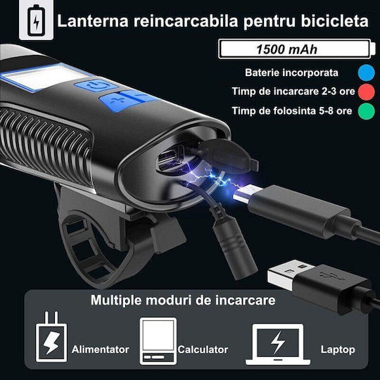 Wiederaufladbar Fahrradlicht-Set