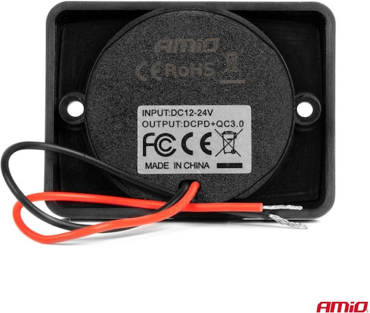 AMiO Zigarettenanzünder-Adapter Auto 12V - 24V