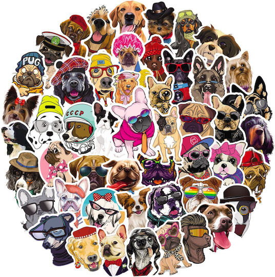 Sticker Set 50pcs-dog Family
