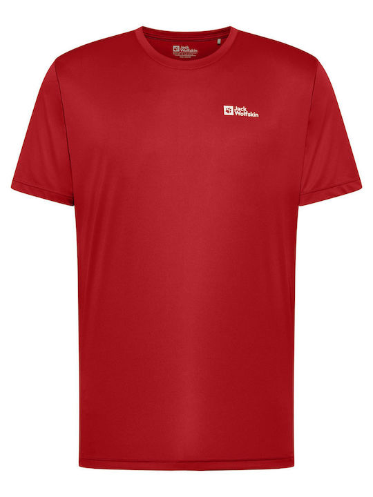 Short Sleeve Athletic Blouse Red