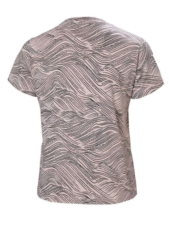 Women's Blouse Cotton Short Sleeve Pink