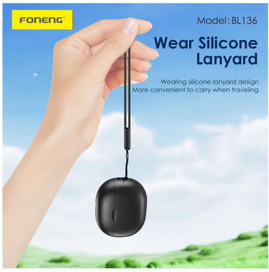 Foneng BL136 In-ear Bluetooth Handsfree Căști cu Carcasă de Încărcare Alb