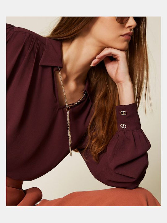 Women's Blouse Burgundy
