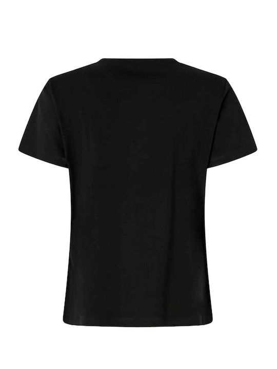 Quentin Γυναικείο Αθλητικό T-shirt Μαύρο