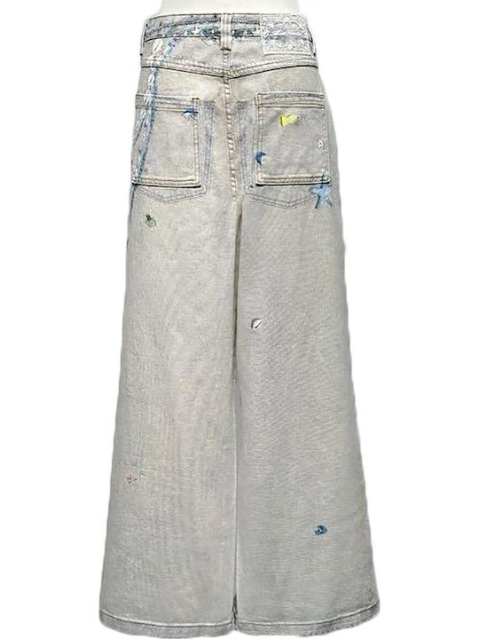 Damen Stoff Hose in Entspannter Passform Blau