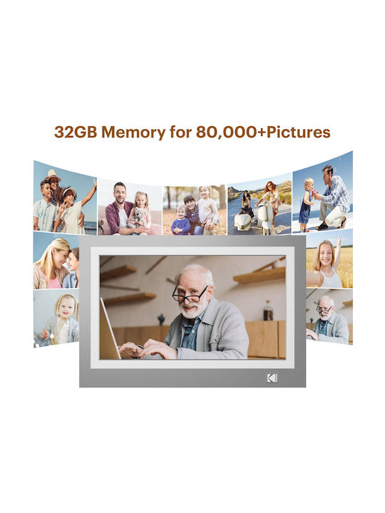 Kodak Digital Photo Frame with WiFi Gray RWF-116GR 6972072903272