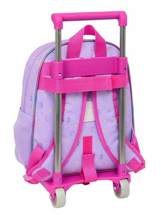 Unicorn Academy School Bag Trolley Kindergarten Lilac