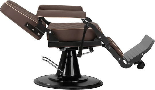 Barber Equipment Καρέκλα Barbier Braun mit verstellbarer Höhe