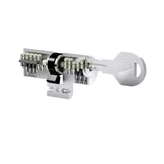 EVVA Κύλινδρος Κλειδαριάς Ασφαλείας 80mm (30-50) με 3 Κλειδιά
