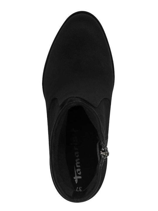 Wildleder Stiefeletten Damen Schwarz