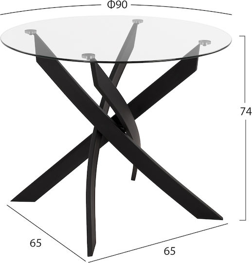 Τραπεζαρία Lady 5τμχ 90x90εκ. Τραπεζαρία Lady 5τμχ 90x90εκ.