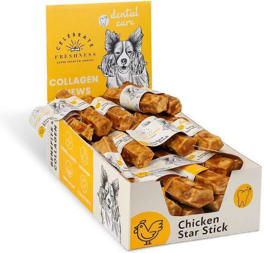 Celebrate Freshness Celebrate Dog Stick Treats Medium Breeds with Chicken 12.5cm