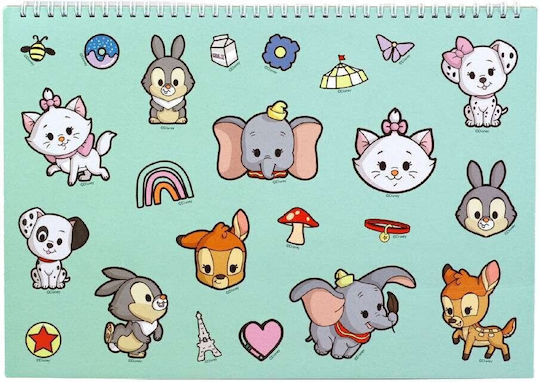 Gim Блок За Рисуване Disney Animals A4 (21 x 29,7 см)