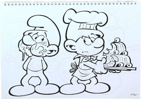 Gim Drawing Pad Smurfs 1pcs