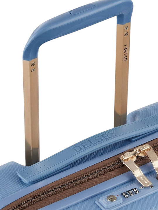 Delsey Freestyle Μεγάλη Βαλίτσα Ταξιδίου Σκληρή Blue με 4 Ρόδες Ύψους 76εκ.