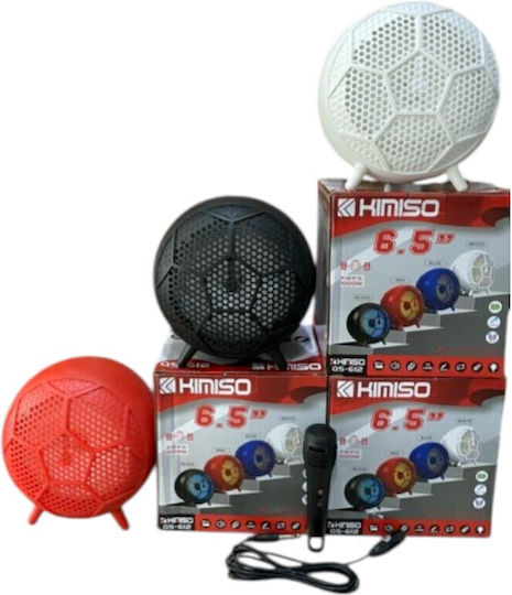 Kimiso QS-612 Ηχείο Bluetooth 8W με Ραδιόφωνο και Διάρκεια Μπαταρίας έως 4 ώρες Λευκό