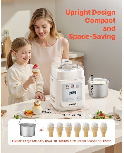 Vevor Vevor Ice Cream Maker 1L White