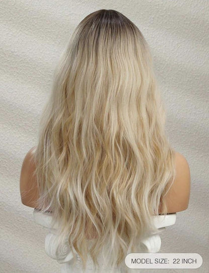 Hair Duty Περούκα με Συνθετική Τρίχα σε Ξανθό Χρώμα 65cm