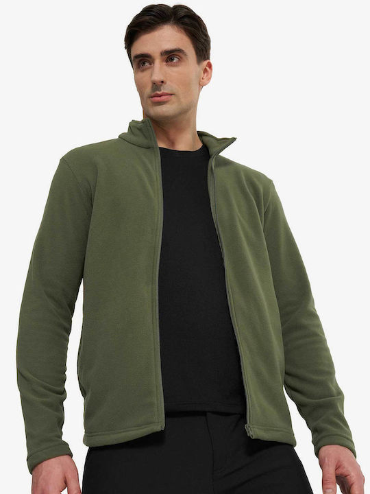 Ανδρική Ζακέτα Fleece Green