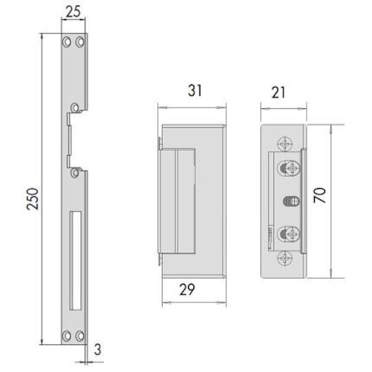 Cisa Electric Strike 15110 8/12v