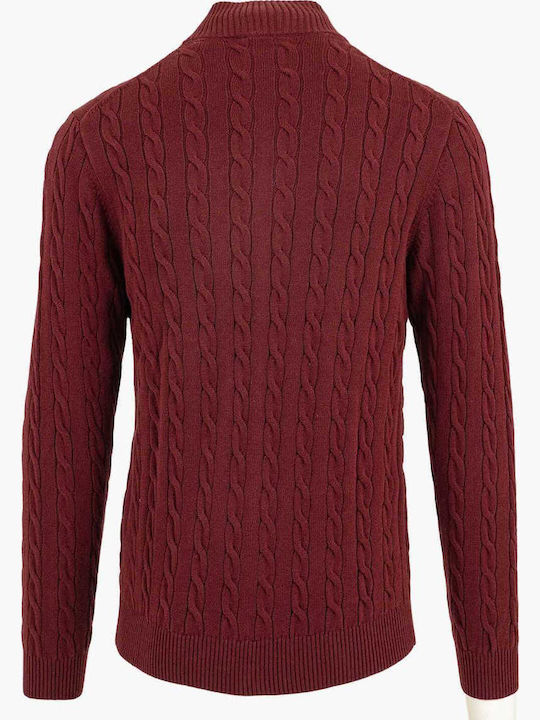 Cardigan pentru Bărbați cu Glugă Red