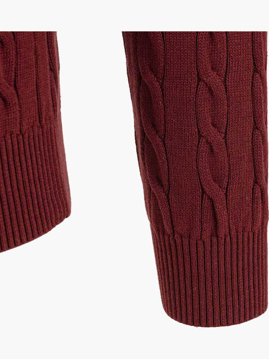 Cardigan pentru Bărbați cu Glugă Red