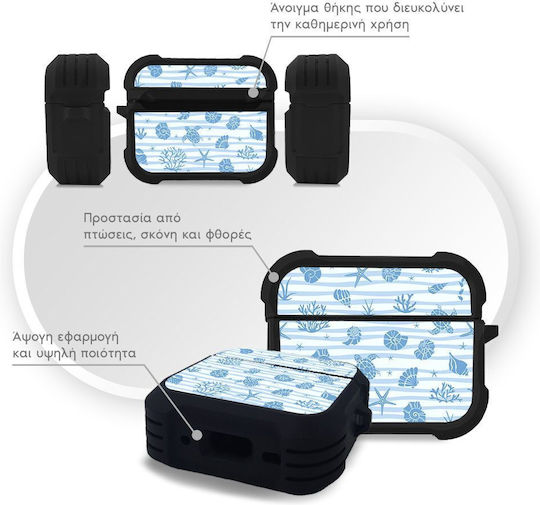 Sonique Ocean Series Case Silicone with Hook for Apple AirPods Pro
