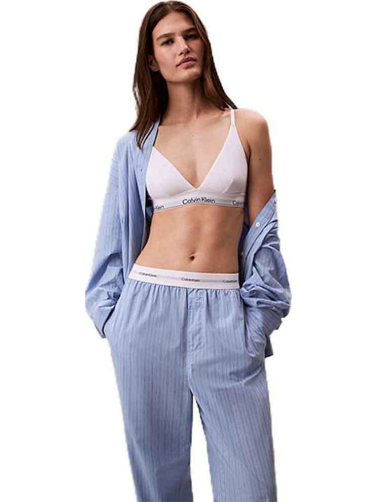Calvin Klein Summer Women's Pyjama Pants Light Blue