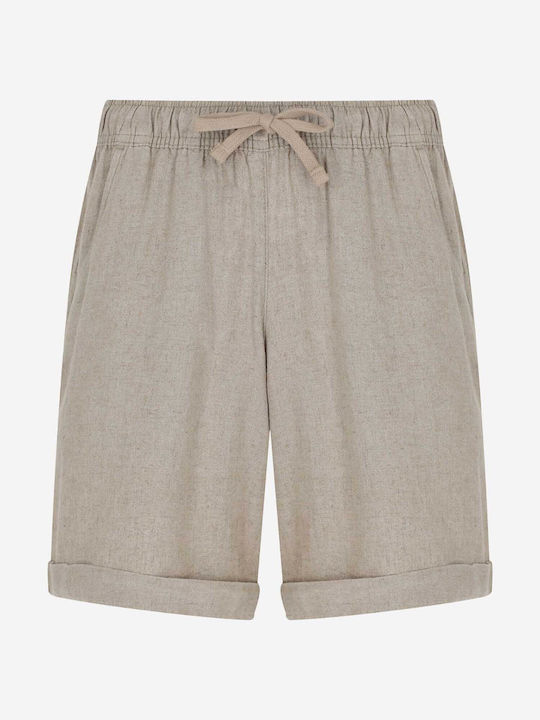 Women's Linen Shorts Brown