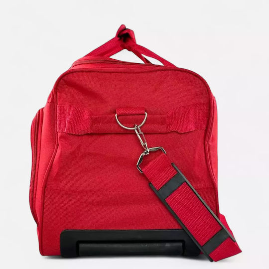 RCM Sack Voyage Red with Wheels Fabric L52xW26xH26cm