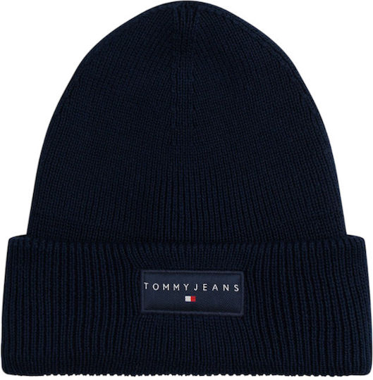 Beanie Männer Beanie Gestrickt in Marineblau Farbe