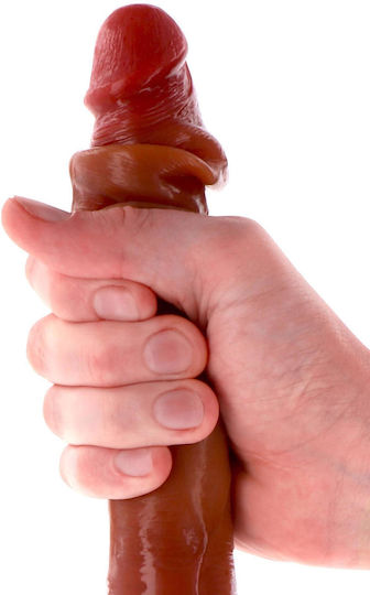 Διπλό Dildo Καφέ 35cm