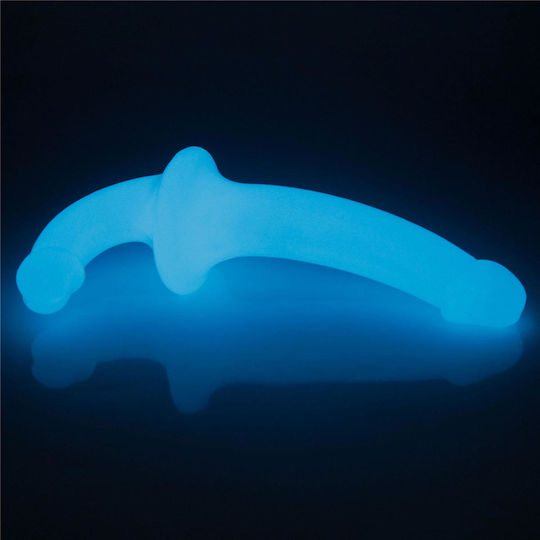 Lovetoy Lumino Play Blue Light Doppeldildo Blau