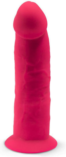 SilexD Dual Density Model 2 Glass Dildo With Suction Cup Pink 15cm