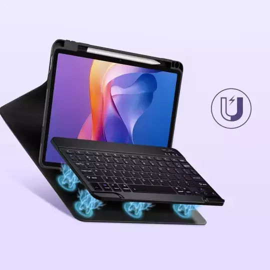 Tech-Protect SC PEN Флип капак с Клавиатура в Английски език САЩ Черен (Xiaomi Redmi Pad 2 11 инча)