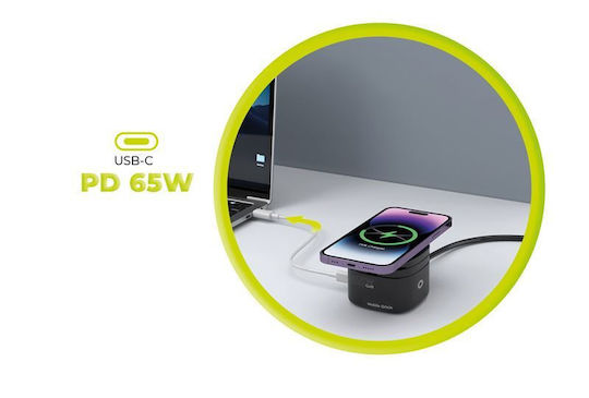 Mobile Origin Wireless Charger (Qi Pad) GaN 65W Power Delivery / Quick Charge 3.0 Blacks (PW1)