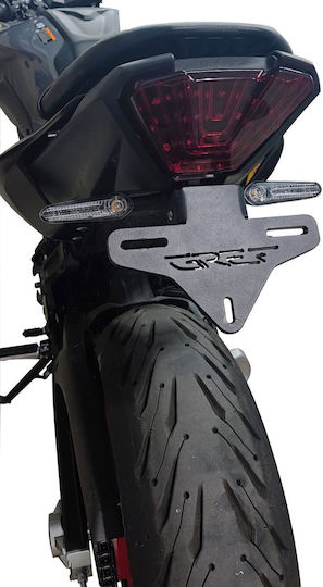 Foldable Motorcycle License Plate Holder Yamaha Mt-07 2014-2024 Button 05gr36