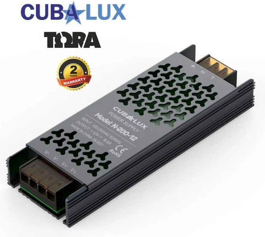 Cubalux LED Захранване IP20 Мощност 200W с Изходно Напрежение 12V