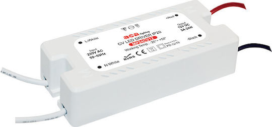 Aca Dimmable Τροφοδοτικό LED IP20 Ισχύος 24W με Τάση Εξόδου 12V