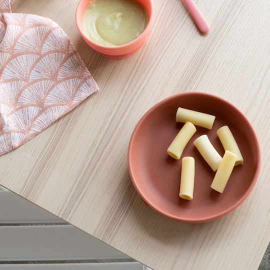 Ekobo Baby Food Plate made of Silicone Orange