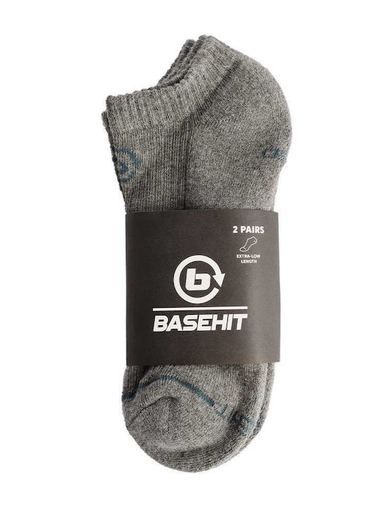 Basehit Men's Socks Gray 2Pack