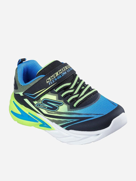 Kids Sports Shoes Running with Hoop & Loop Closure Blue