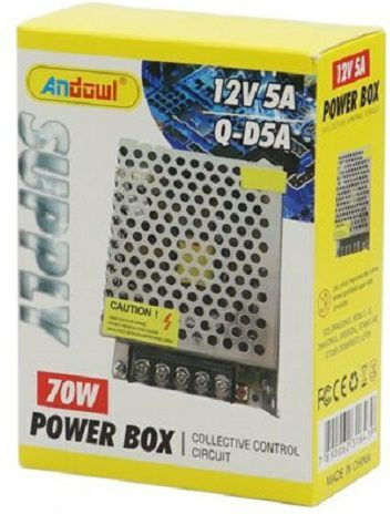 Andowl Τροφοδοτικό LED Ισχύος 60W με Τάση Εξόδου 12V