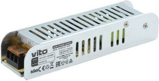 Vito Sursă de alimentare LED IP20 Putere 60W cu Tensiune de Ieșire 12V