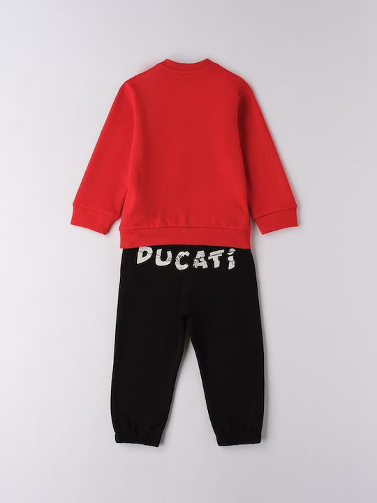Kids Sweatpants Set Red 2pcs