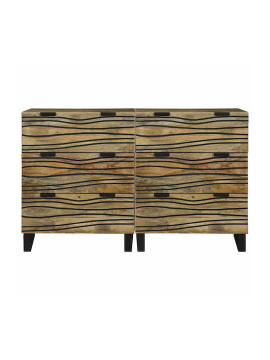 Συρταριέρα Κρεβατοκάμαρας Coffee 60x33.5x75cm