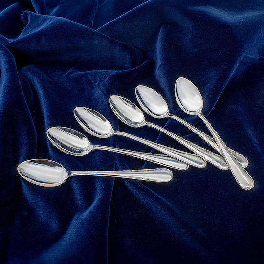Savvas Design Spoon Set Metallic Silver 15cm 6pcs