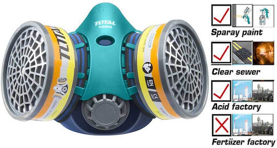 Total Mask Half Face FFP3 with 2 filters