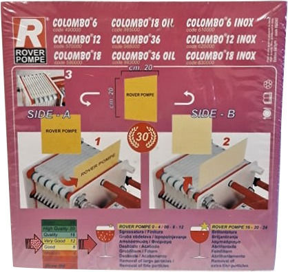 Rover Pompe CKP Colombo V8 Филтърни хартии за помпи 25τμχ