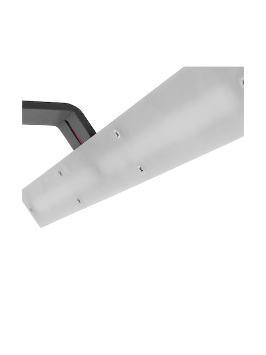 GloboStar Mirror Modern Wall Lamp with Integrated LED and Natural White Light Grey 42x5x15cm